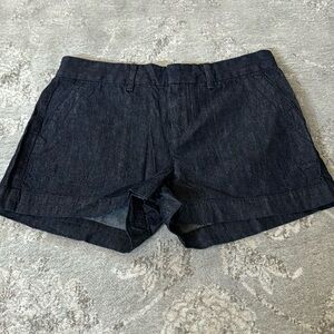 LOFT Shorts in Dark Wash Lightweight Denim (Size 0)